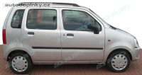 Boční ochranné lišty dveří typ 03 Opel Agila -- rok výroby 2000-07 Boční ochranné lišty dveří typ 03 Opel Agila -- rok výroby 2000-07