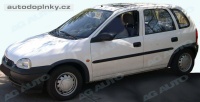 Boční ochranné lišty dveří typ 01 Opel Corsa B 5dv. -- rok výroby 93-2000 Boční ochranné lišty dveří typ 01 Opel Corsa B 5dv. -- rok výroby 93-2000