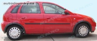 Boční ochranné lišty dveří typ 03 Opel Corsa C 5dv. -- rok výroby 2000-06 Boční ochranné lišty dveří typ 03 Opel Corsa C 5dv. -- rok výroby 2000-06