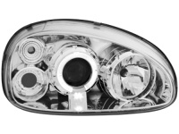 Přední světla Opel Corsa B 3/5T 03.93-01 Angel Eyes chrom Přední světla Opel Corsa B 3/5T 03.93-01 Angel Eyes chrom