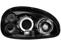 Přední světla Opel Corsa B 3/5T 03.93-01 Angel Eyes černé Přední světla Opel Corsa B 3/5T 03.93-01 Angel Eyes černé
