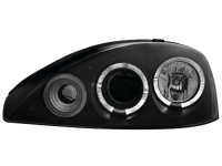 Přední světla Opel Corsa C 01-06 Angel Eyes černé Přední světla Opel Corsa C 01-06 Angel Eyes černé