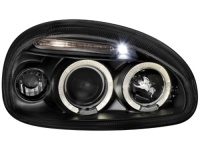 Přední světla Opel Corsa B 3/5T 03.93-01 Angel Eyes černé Přední světla Opel Corsa B 3/5T 03.93-01 Angel Eyes černé