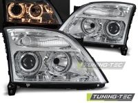Přední světla Opel Vectra C, 2002-2005, Angel Eyes, chrom Přední světla Opel Vectra C, 2002-2005, Angel Eyes, chrom